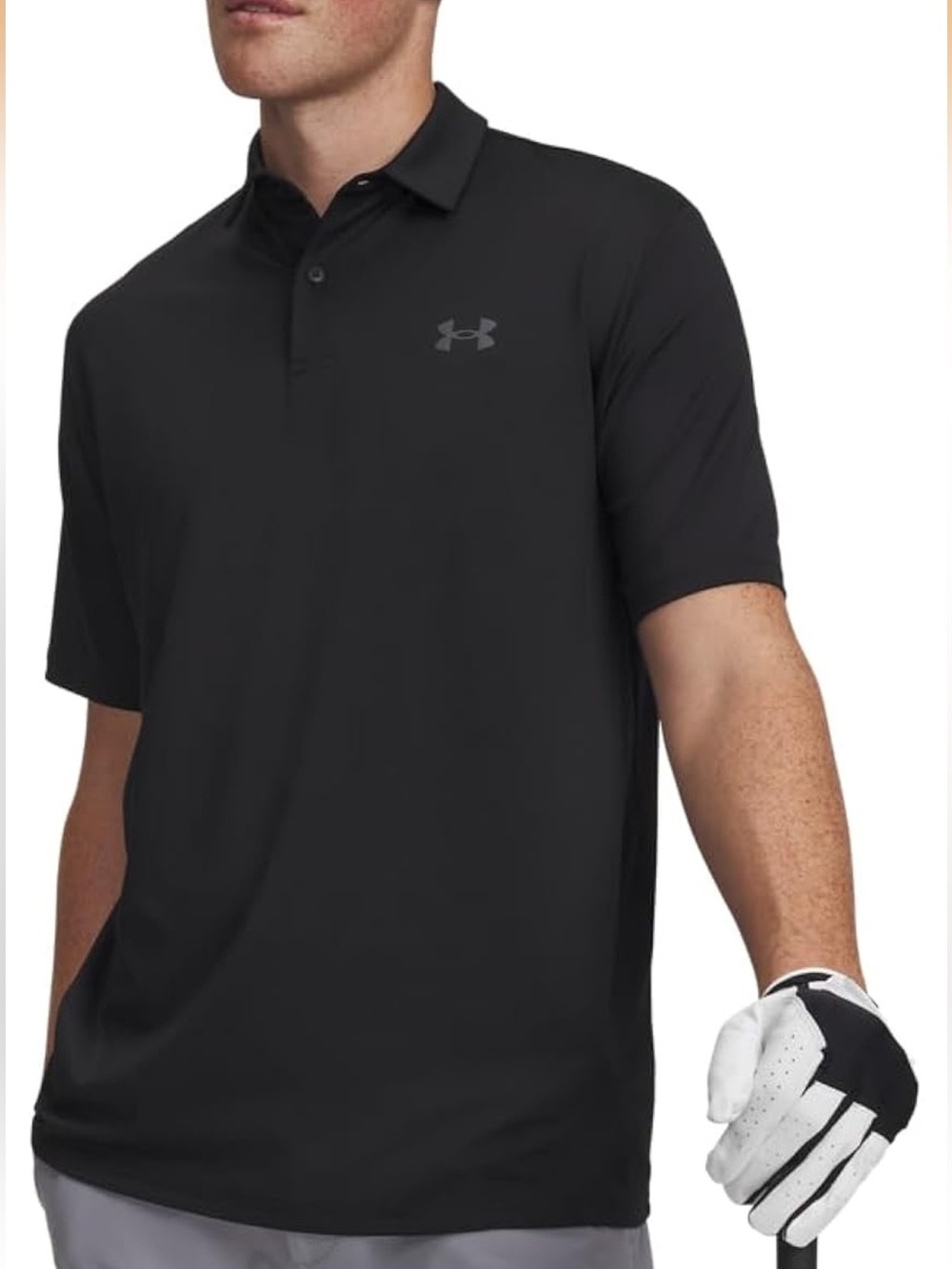 NEW! UNDER ARMOUR Men’s Black Performance Polo Shirts SZ 4XL Golf Athleisure